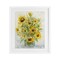 Stupell Industries Speckled Sun Flowers Vase Framed Print Under Glass, design by Patti Bishop